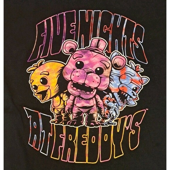 Five Nights at Freddy’s Funko Pop Horror Tie-Dye Men’s Large Tee Shirt Halloween - Picture 2 of 7